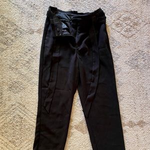 Black business pants, ankle high rise
